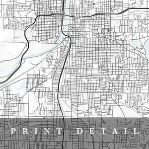 Grand Rapids Map, Grand Rapids, Michigan, City Map, Home Town Map ...
