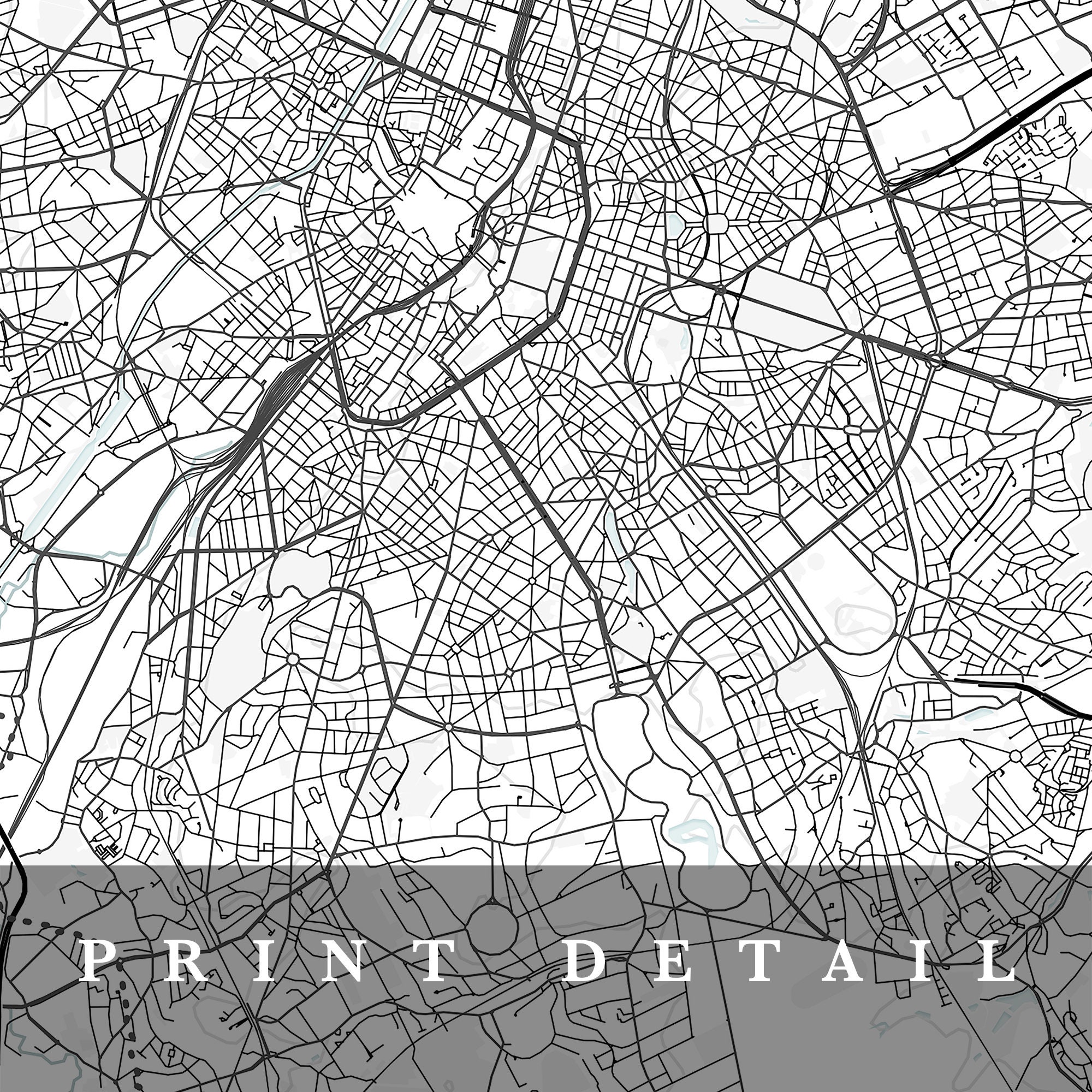 Anderlecht Map Anderlecht Belgium City Map Home Town Map | Etsy