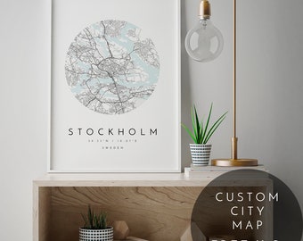 City Map Print, Personalized Map Print, Custom Wedding Gift, Map Print, Custom Locations, Your Choice, Custom Map, City Map, Map, Map Art