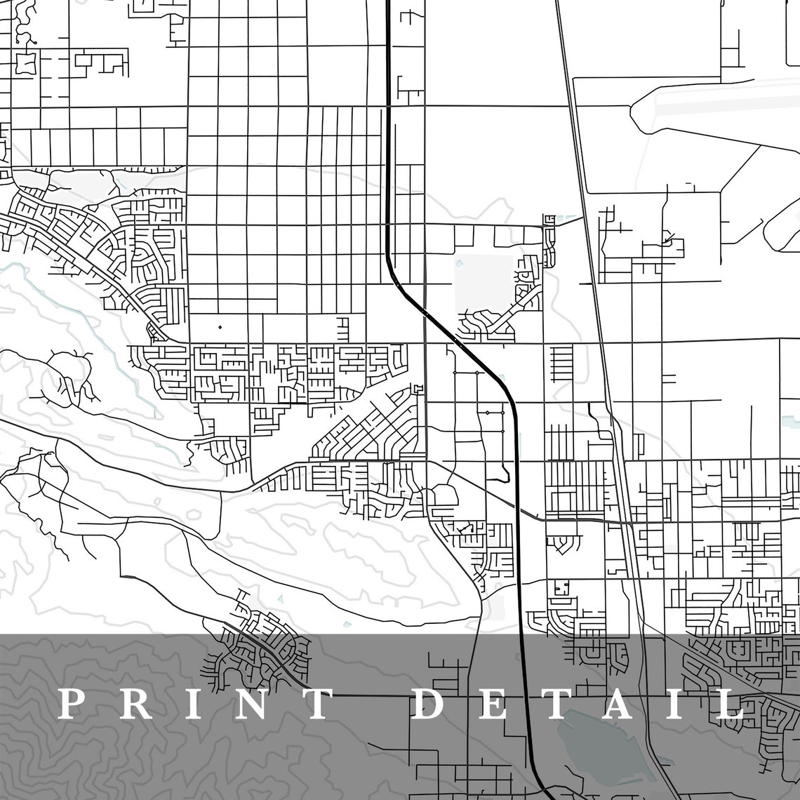 Palmdale Map Palmdale California City Map Home Town Map Etsy