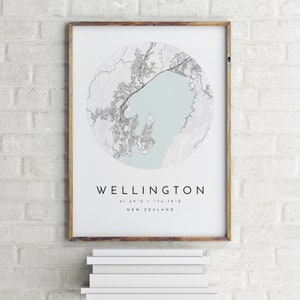 Wellington Map, Wellington, New Zealand, City Map, Home Town Map, Wellington Print, wall art, Map Poster, Minimalist Map Art, mapologist