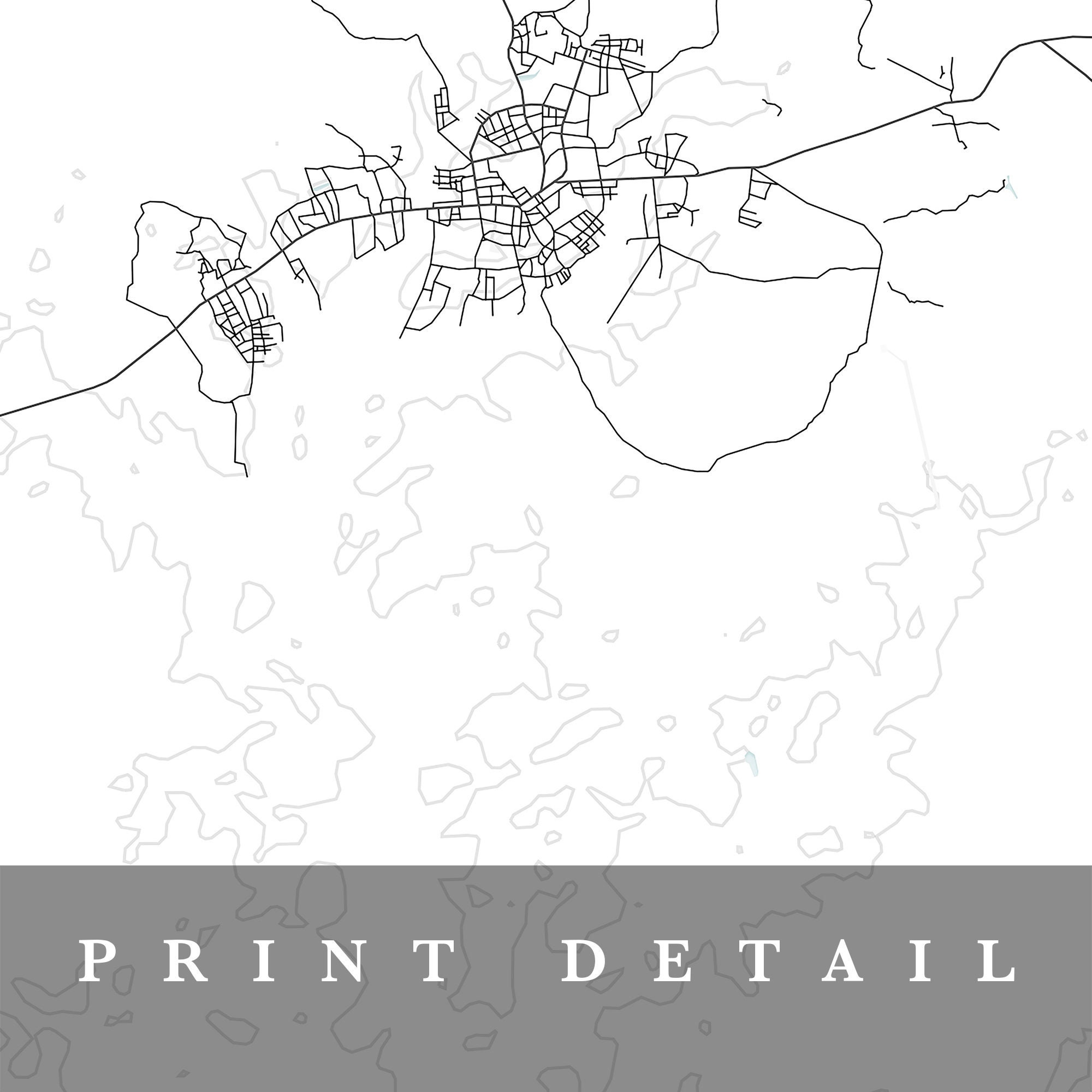 Bertoua Map Bertoua Cameroon City Map Home Town Map Etsy