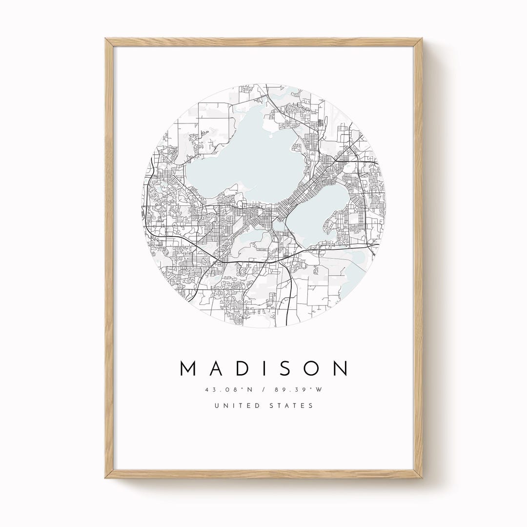 Madison City Map, Map of Madison, Home Town Map, City Map, Madison ...