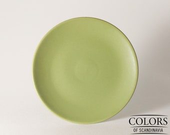 Salad Plate Olive Green - Höganäs Collection - Vintage Scandinavian Stoneware