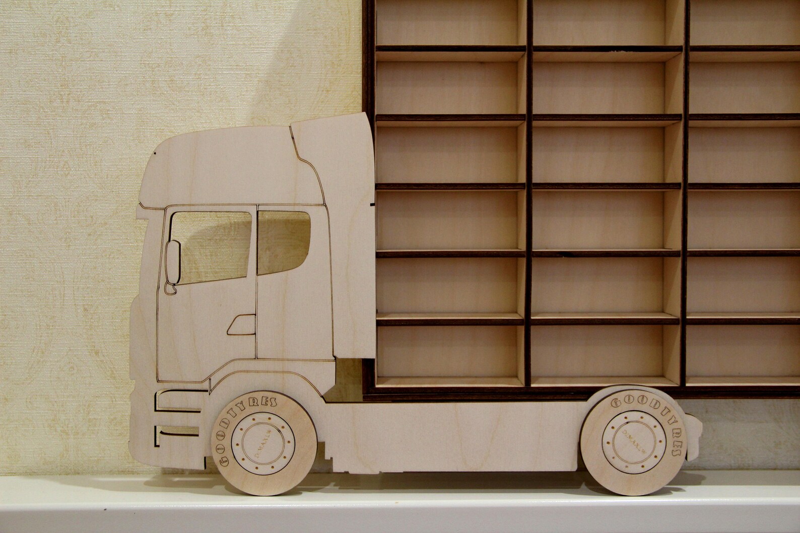 Hot Wheels Boys Wood Truck Display Case Toy Matchbox Storage Etsy