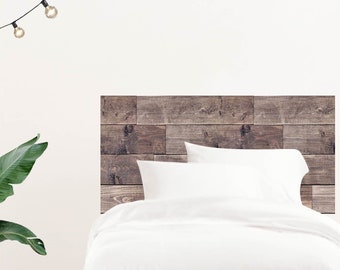 Rustic Wood Plank Wall Decal Modern Wood Panel Removable Wallpaper Faux Pallet Headboard Wall Sticker Panel Dorm Apartment Rental