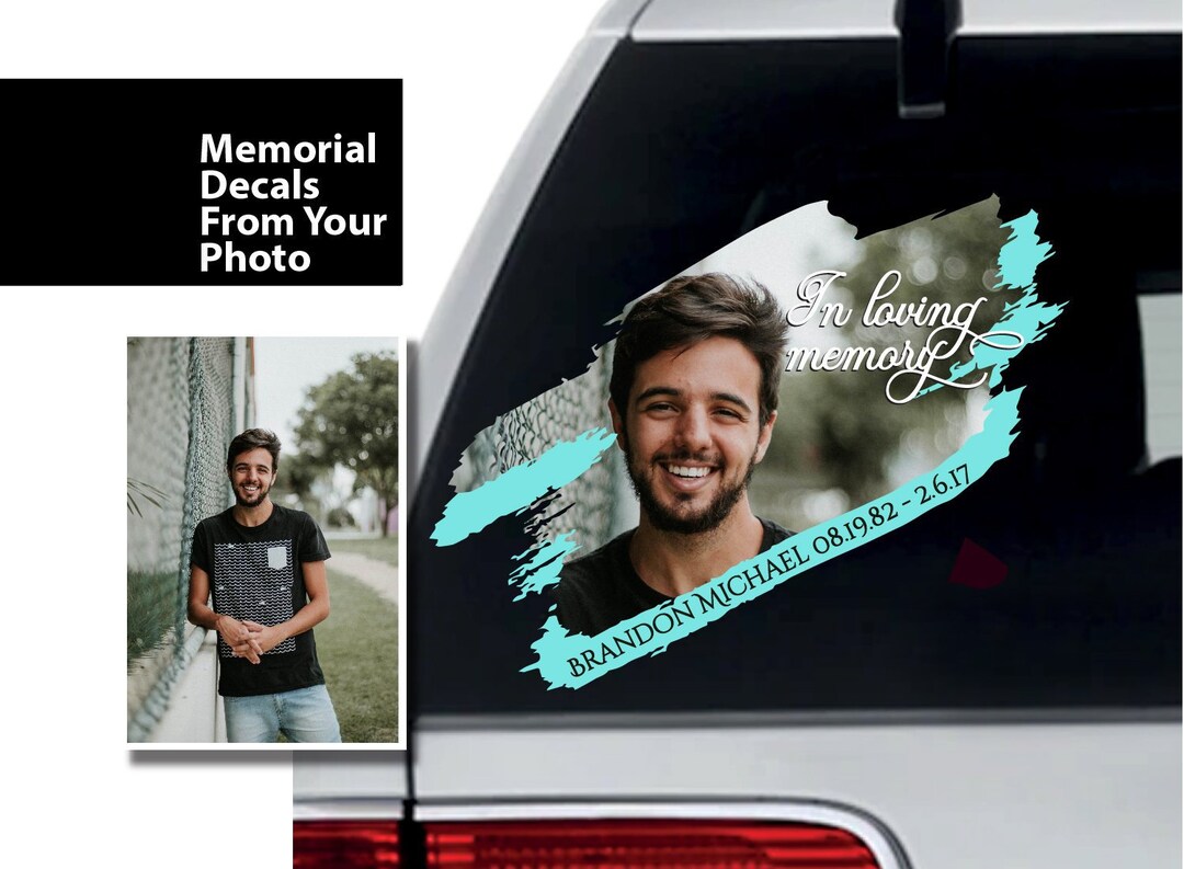 In Loving Memory Car Sticker Loss of Loved One Memorial Personalized