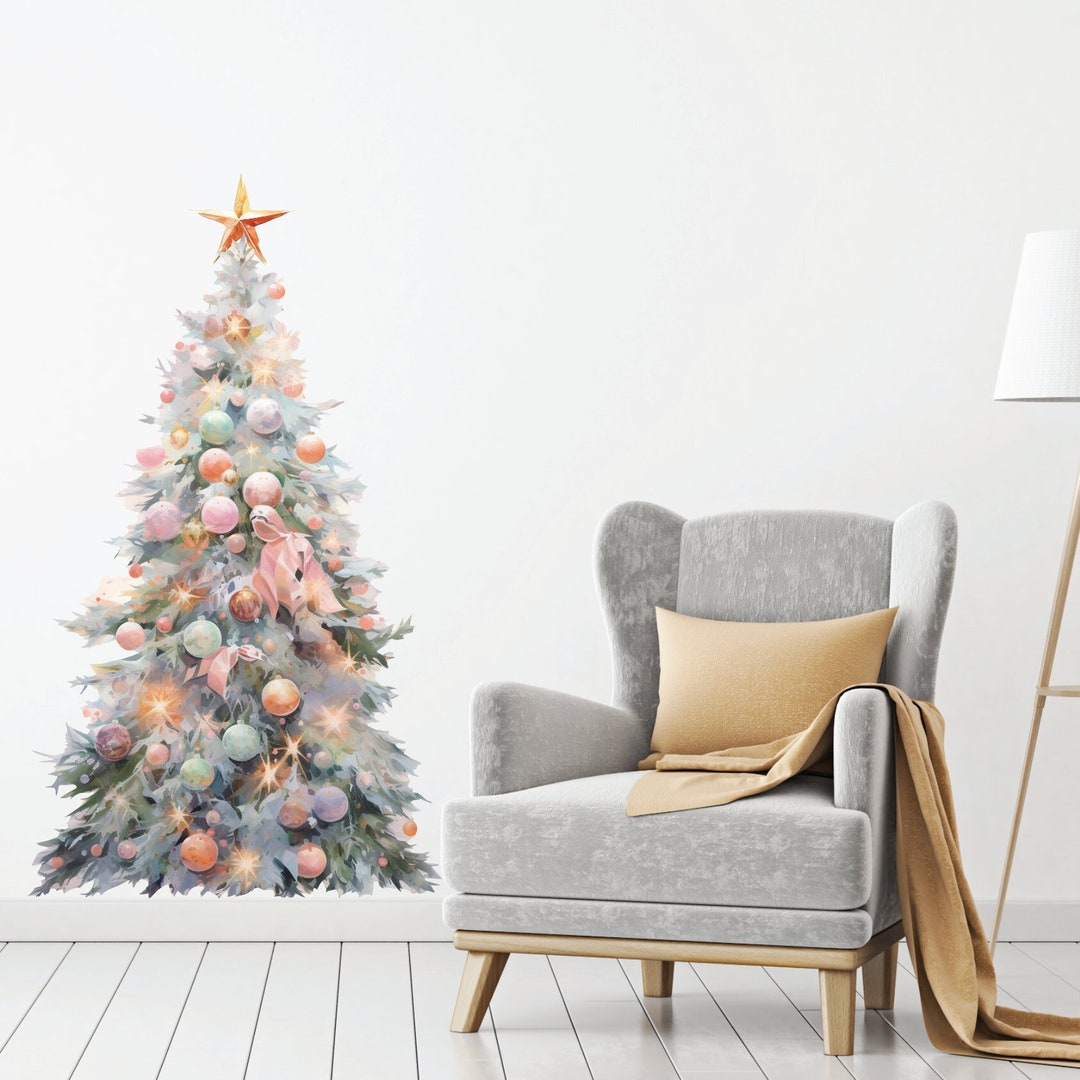Christmas Tree Wall Decal Large Christmas Tree Wall Sticker Christmas