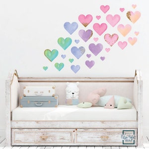 Peel & Stick Baby Bear Sleeping Wall Decals - Cute Nursery Decor With Pink Heart For Girls Room - View #9