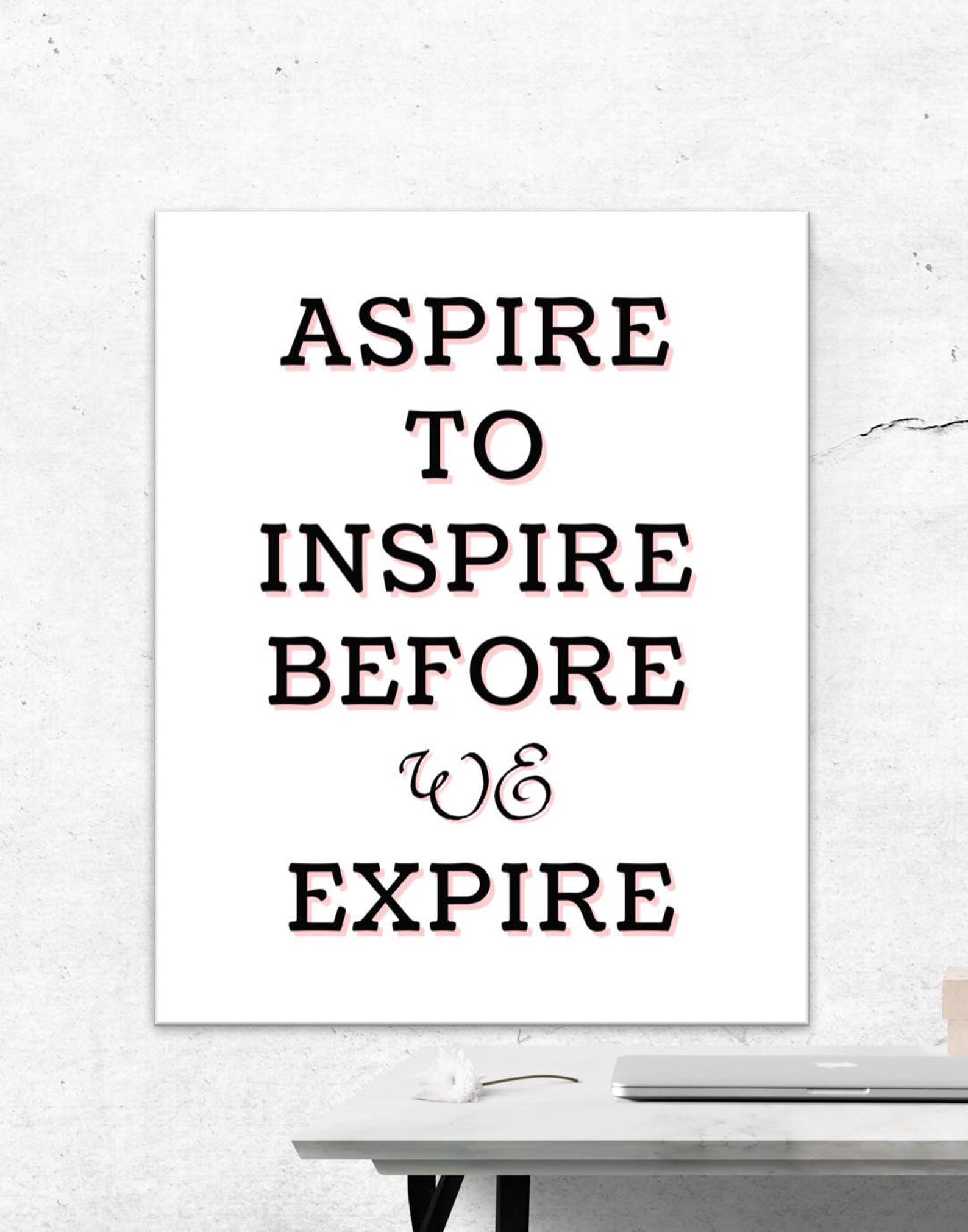 Funny Wall Art. Inspirational Quote Wall Art. Typography Wall Etsy