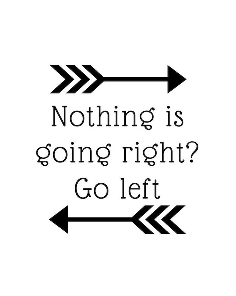 Funny quote wall decor. PDF and JPG. Nothing is going right. Etsy