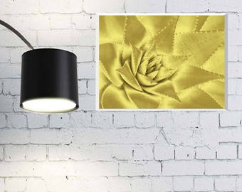 Gold cacti wall art. Printable cacti wall art. Downloadable poster. Print poster.