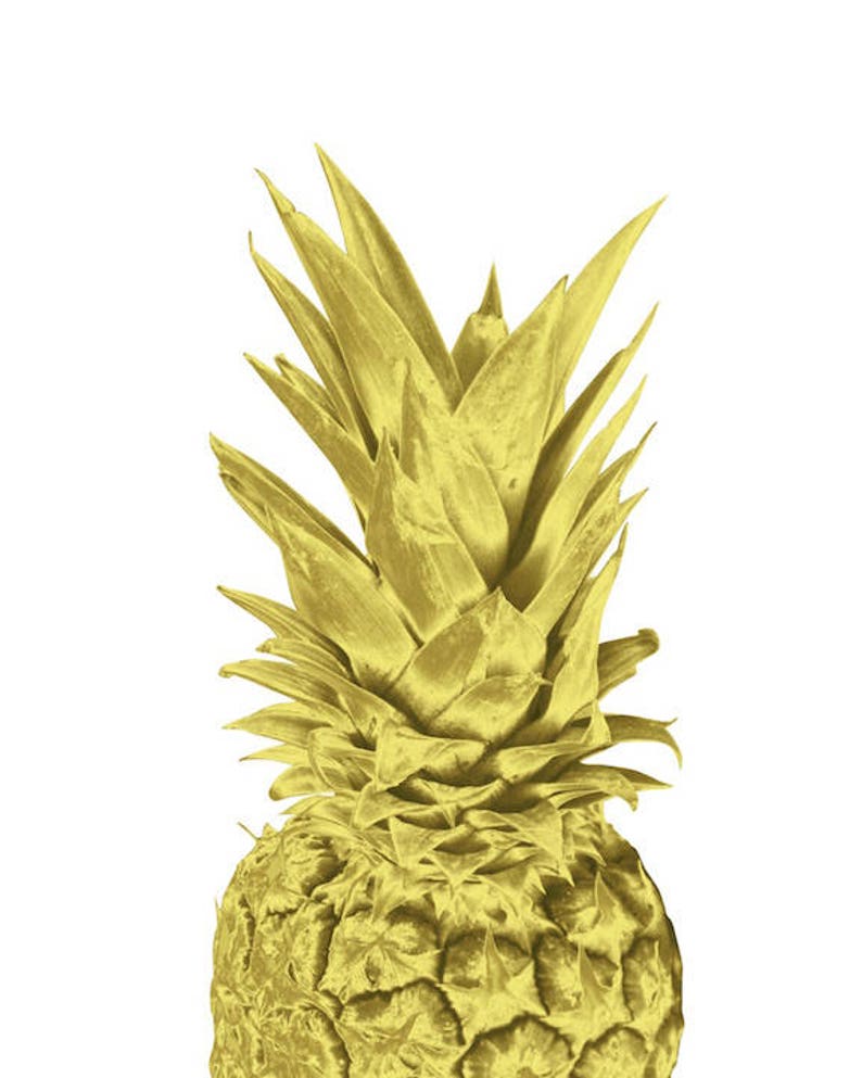 Gold Pineapple Printable Wall Art. Wall Decor. Gold Pineapple Etsy