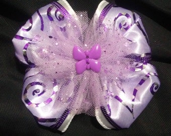 Purple Butterfly Sensation Hair Bow