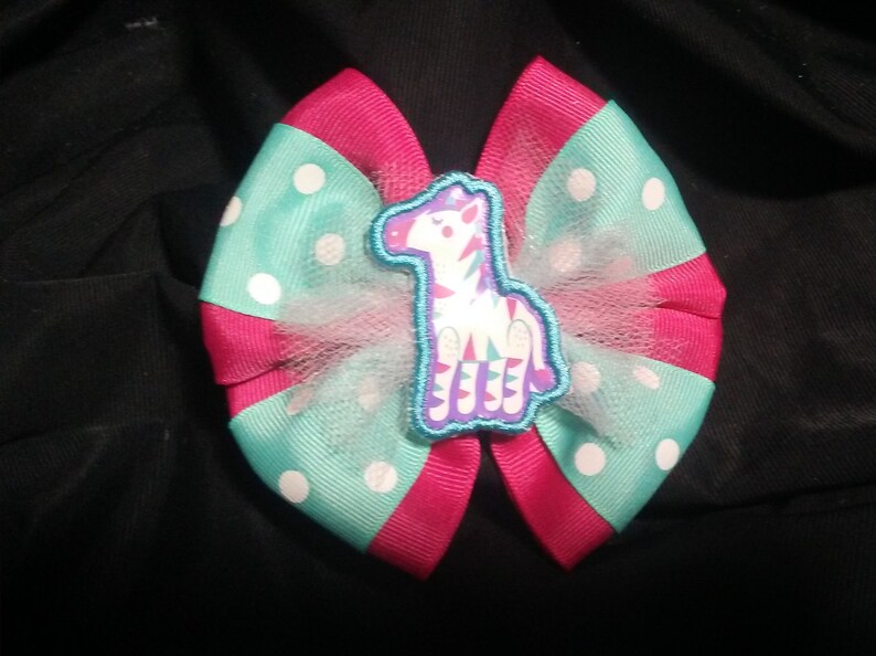 Baby Giraffe Hair Bow image 1