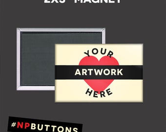 Personalized 2x3" Rectangle Magnet: Custom Design & Text