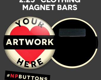 Custom Clothing Magnet: 2.25" Personalized Design & Text