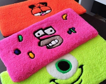 Keyboard Rug Desk Mat – Tufted Cute Gaming Keyboard Rug, Colorful Desk Decor
