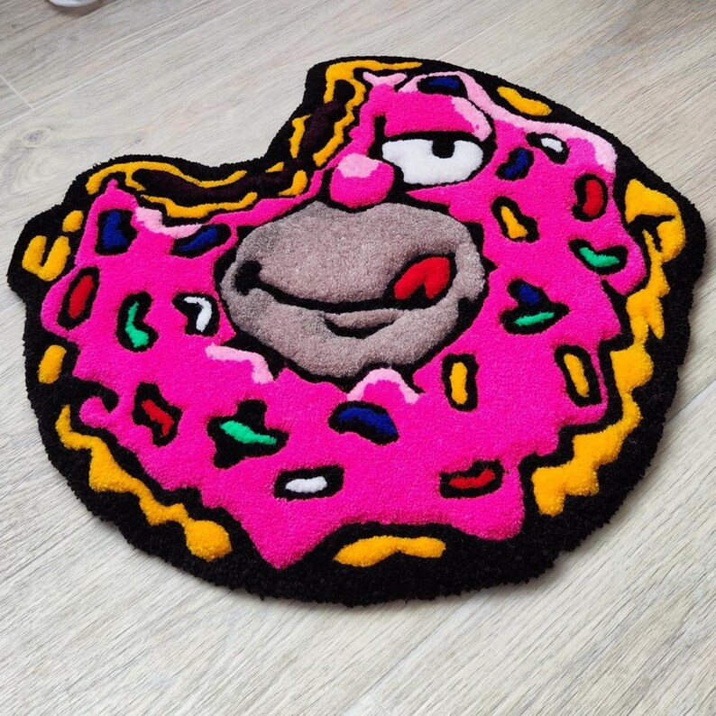 Pink Keyboard Rug With Cartoon Character, Wrist Rest, Кeyboard Wrist ...