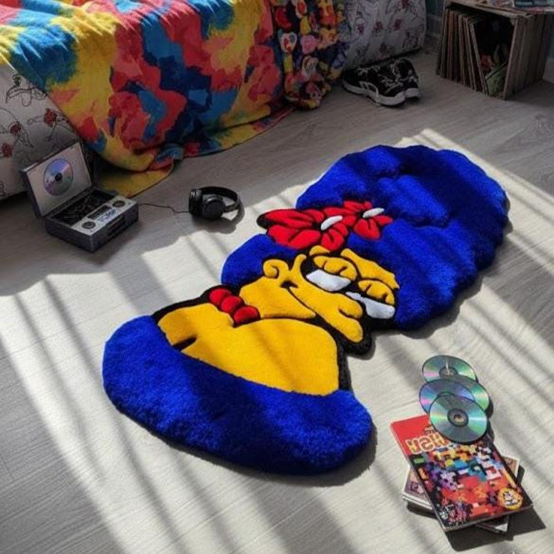 90s Nostalgia Rug – Retro Cartoon Aesthetic Tufted Rug – Y2K Room Decor ...