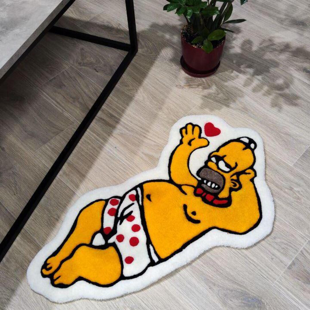 Red Rug Meme Cartoon Hand Tufted Rug, 3D Retro Carpet for Room - Etsy