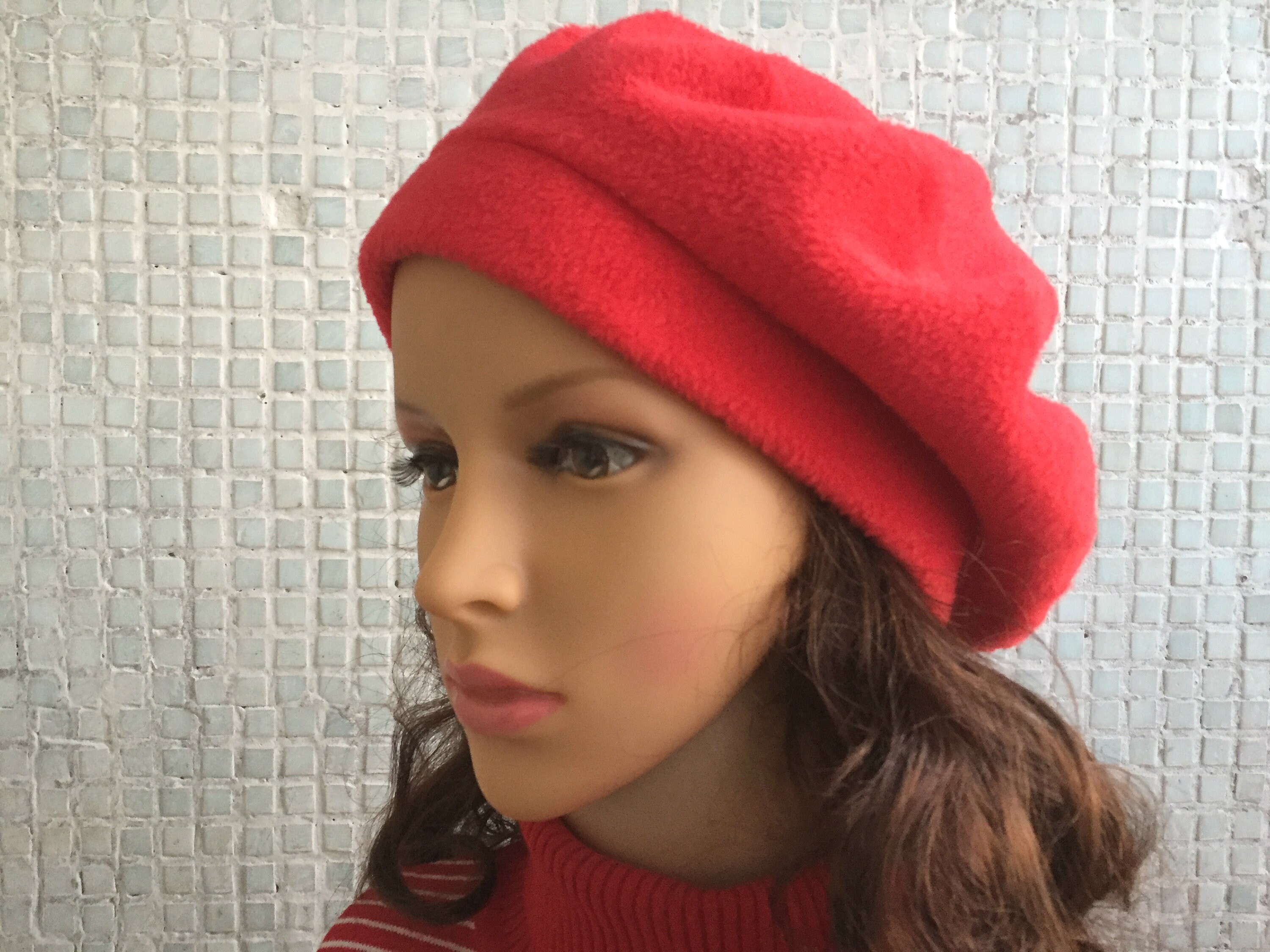 Beret Hat Red Woman hat Red Woman Beret 
