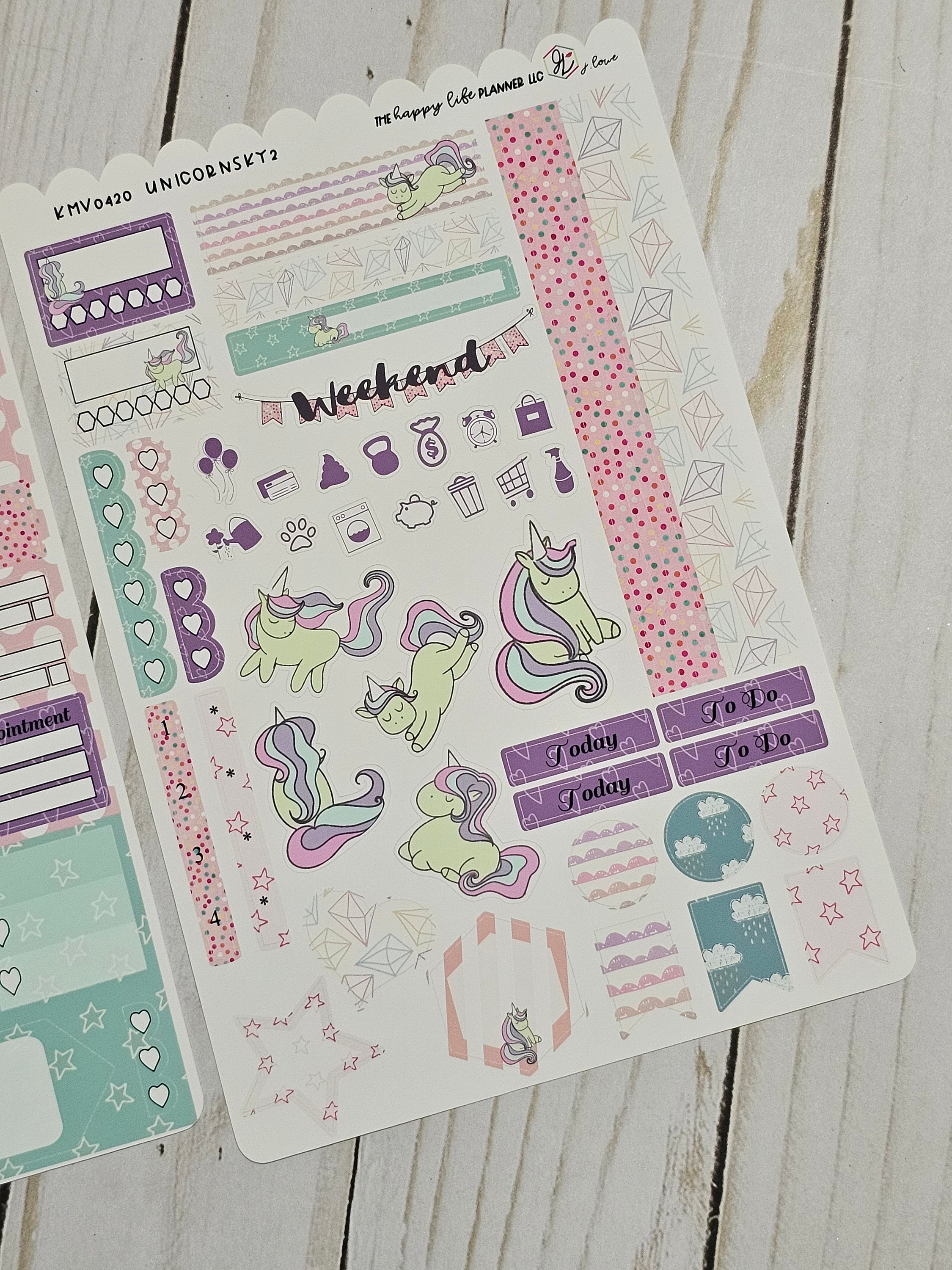 MINI Weekly Planner Sticker Kit, MINI Happy Planner Sticker Kit ...