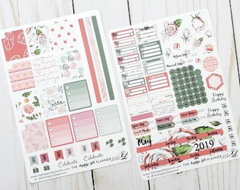 JULY MINI Monthly Planner Sticker Kit, MINI Happy Planner Sticker Kit ...