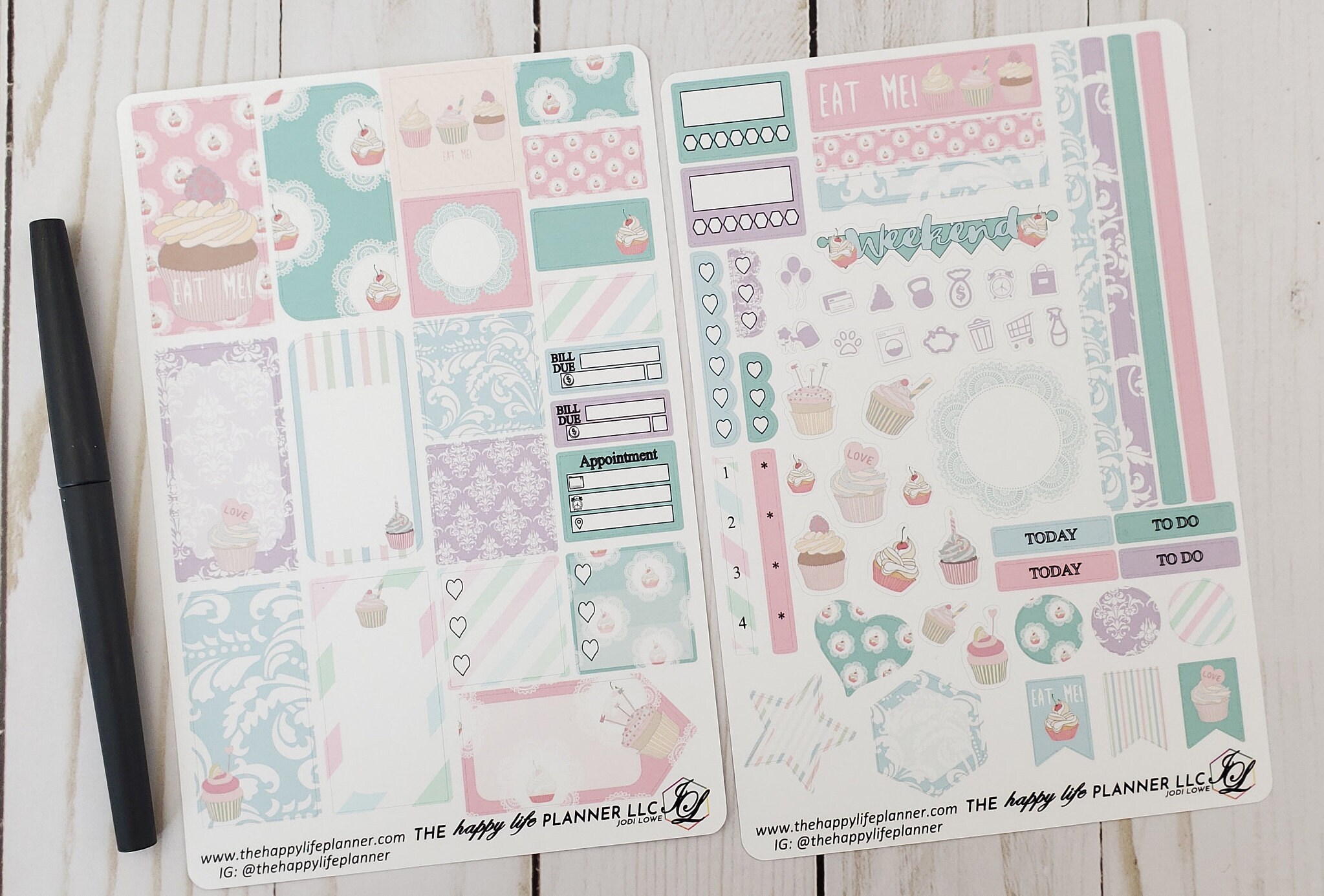 MINI Weekly Planner Sticker Kit, MINI Happy Planner Sticker Kit ...