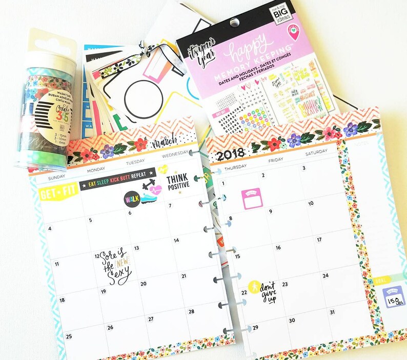 Monthly Planner Decorating Etsy