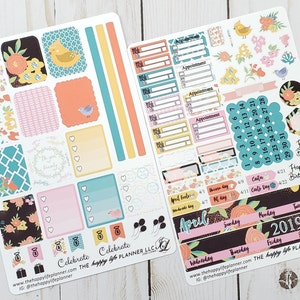 APRIL MINI Monthly Planner Sticker Kit, MINI Happy Planner Sticker Kit, Planner stickers, monthly stickers. Read Description!