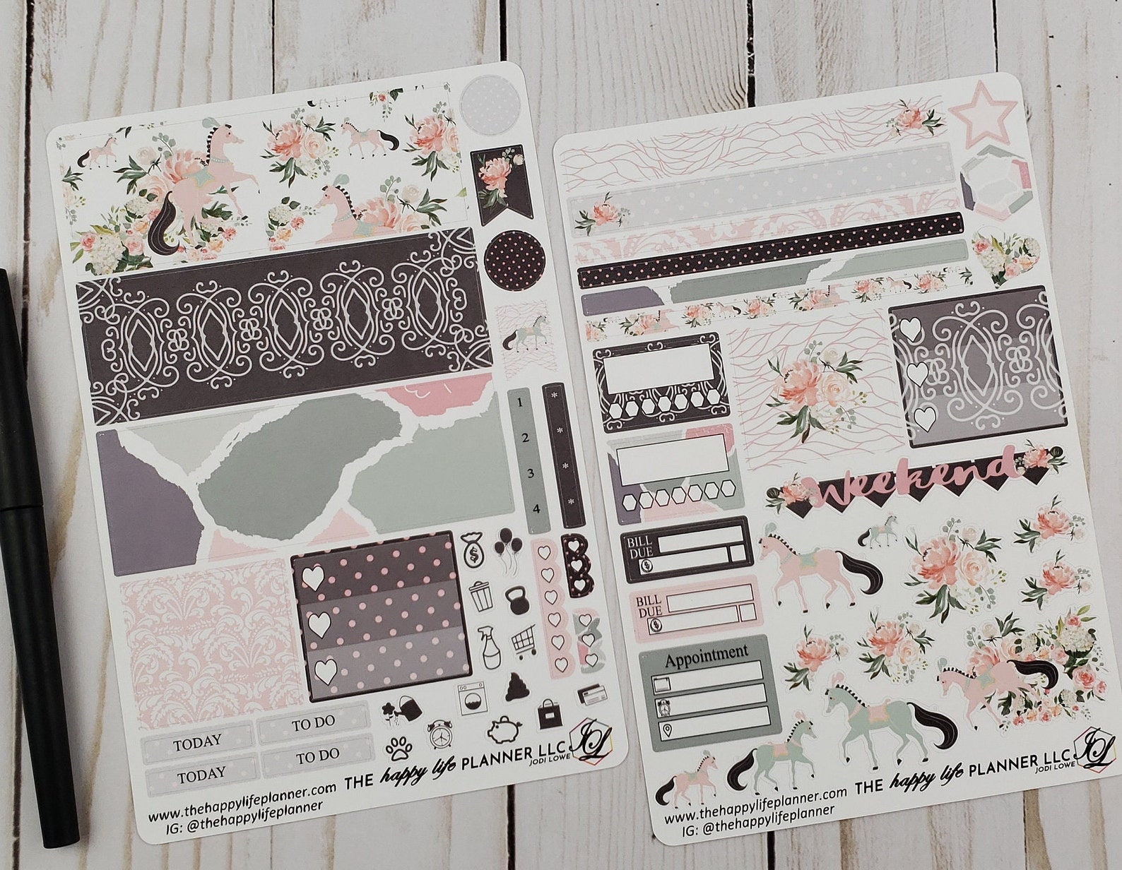 MINI Weekly Planner Sticker Kit, MINI Happy Planner Sticker Kit ...