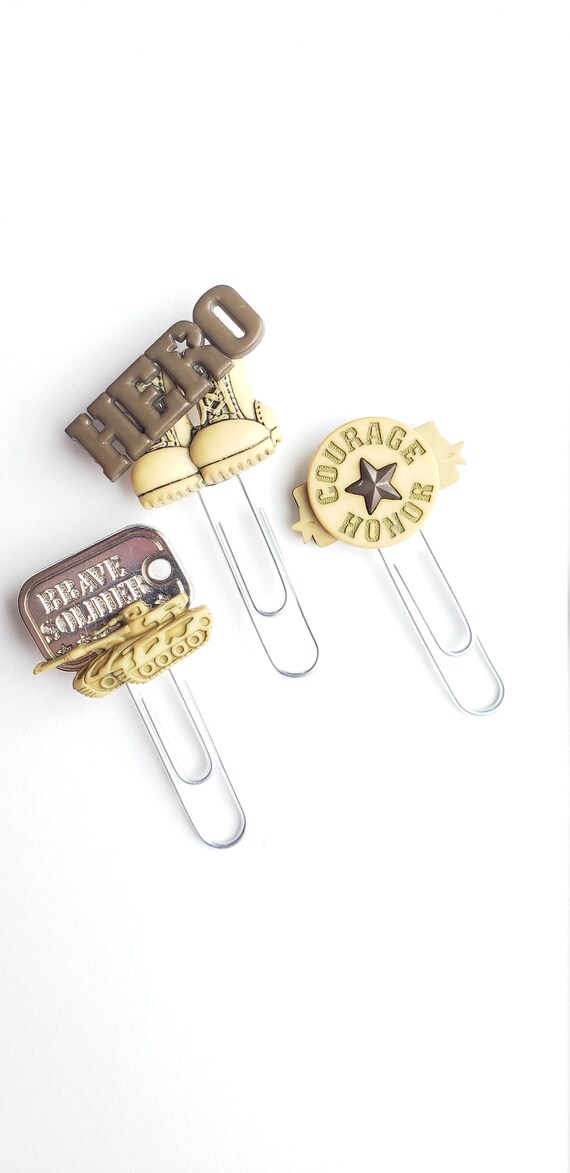 Military Planner Paperclip Set Etsy