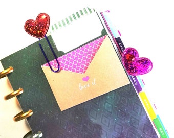 Valentines Day Heart paper clips