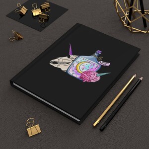 Dreamy Unicorn Hardcover Journal, Magical Notebook, Creative Writing Gift, Unicorn Lovers Journal, Brainstorm Planner