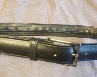 Ceinture porte billet pour hommes en noir avec poche secrète compartiment avec fermeture éclair