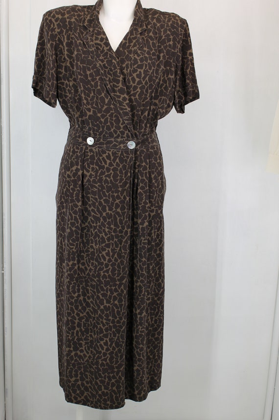 Vintage Robbie Bee Silk Women's Dress Size 10 Colo