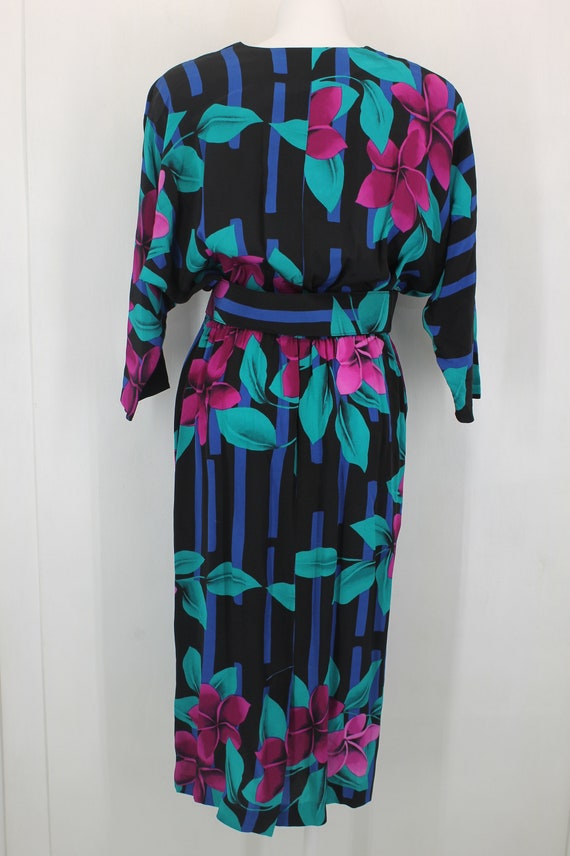 STUDIO E Cotton DRESS Size 6 Color Green/Pink/Blu… - image 4