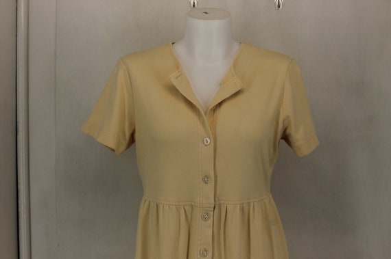 TALBOTS Women's Cotton DRESS Size SP Color Pastel… - image 1