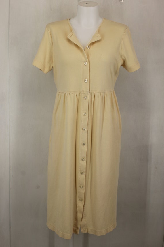TALBOTS Women's Cotton DRESS Size SP Color Pastel… - image 6