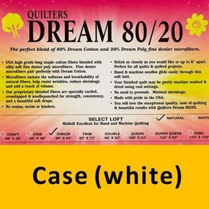 N4TW Dream Cotton Natural Select Batting (Case (10), Twin 72 in. x 93 in)  shipping included*