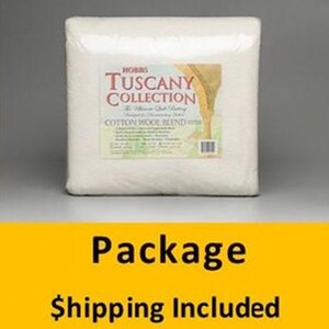 Hobbs Tuscany Cotton Wool Blend Quilt Batting  King 120 in. x 120 in