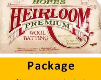 Hobbs Heirloom Premium Washable Wool Batting Queen