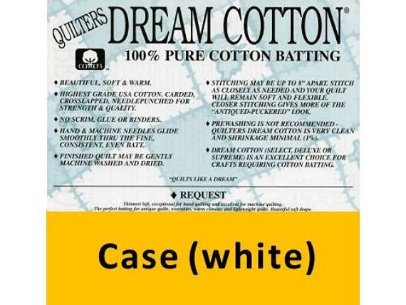 Quilters Dream Request Lightweight 100% Cotton Batting (per yard)