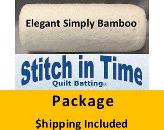 SB60 Simply Bamboo Batting (Package, Throw(2) 60 in x 60 in) shipping included*