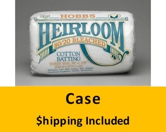 BHL90C Hobbs Heirloom 80/20 Bleached Batting (Case(6), Queen 90 in x 108 in) shipping included*