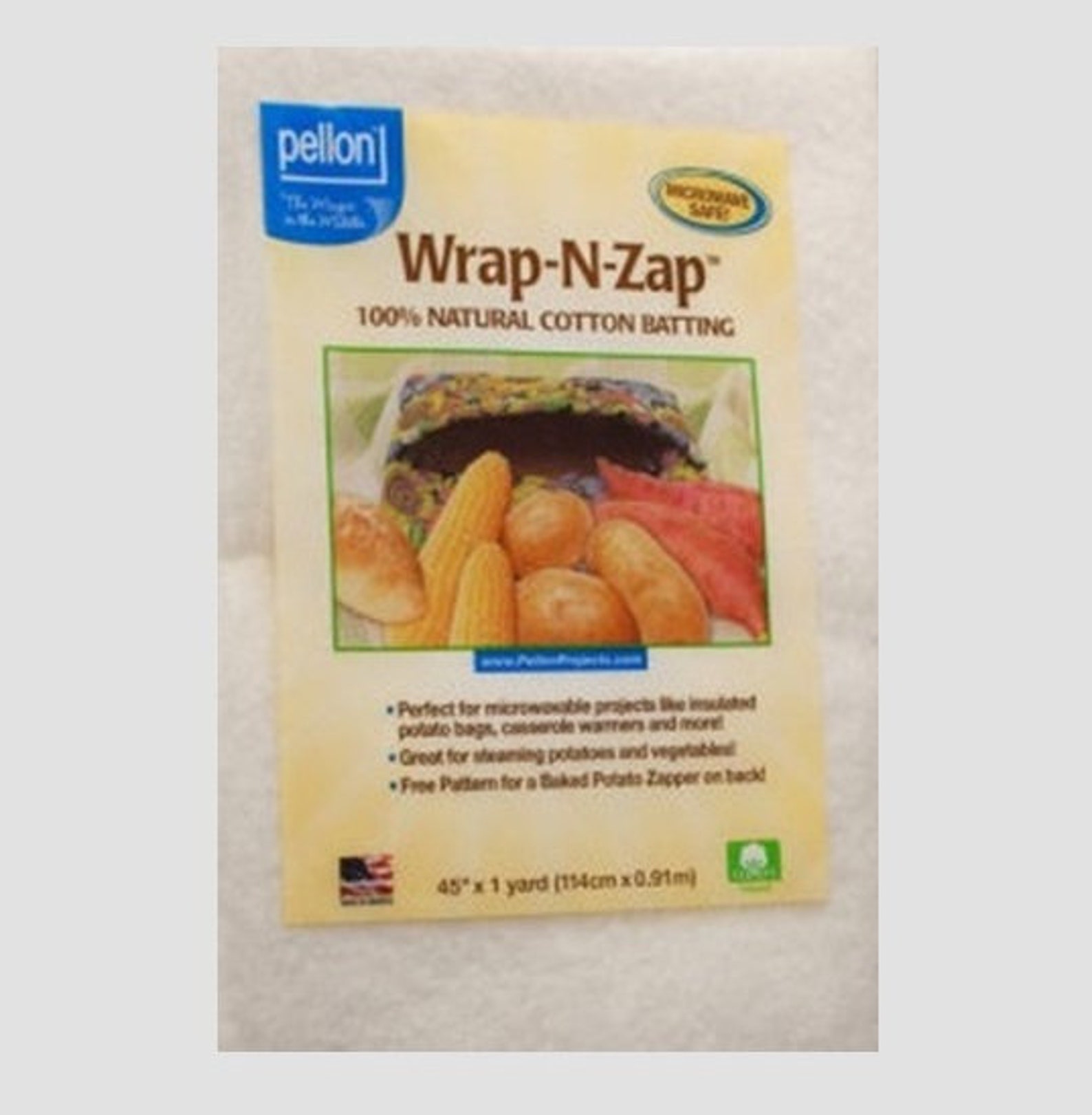 Wrap N Zap Microwave Cotton Batting 36 X 45 Free Etsy