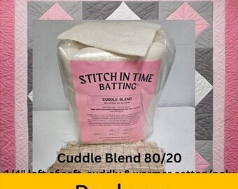 CB72 Cuddle Blend 80/20 Batting (Package, Twin 72 in x 96 in) shipping included*