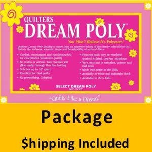 P4KPK Dream Poly Select Batting (Package, King 122 in x 120 in) shipping included*