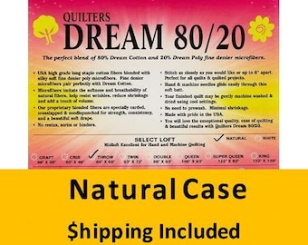 ENTW Dream 80/20 Blend Natural Batting (Case (10), Twin 72 in. x 93 in.) shipping included*